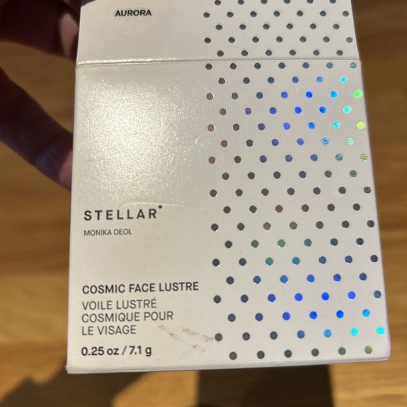 STELLAR Cosmic Face Powder Lustre loose puff applicator Aurora color New in box1 - Picture 2 of 5
